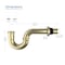 Kibi P-Trap, Brushed Gold KPT101BG - alternate 4